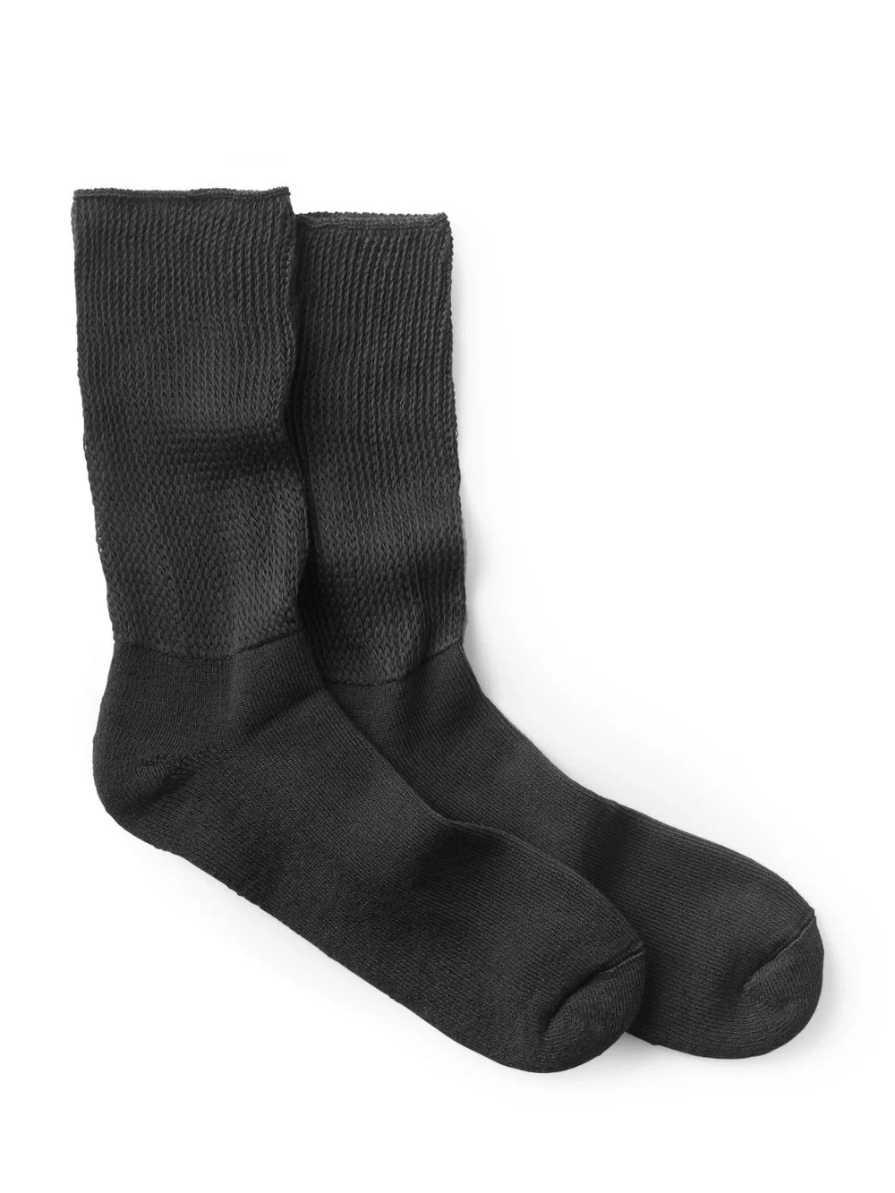 CVS Health Copper-Treated Comfort Socks - Black, Crew Length (3 Pairs)